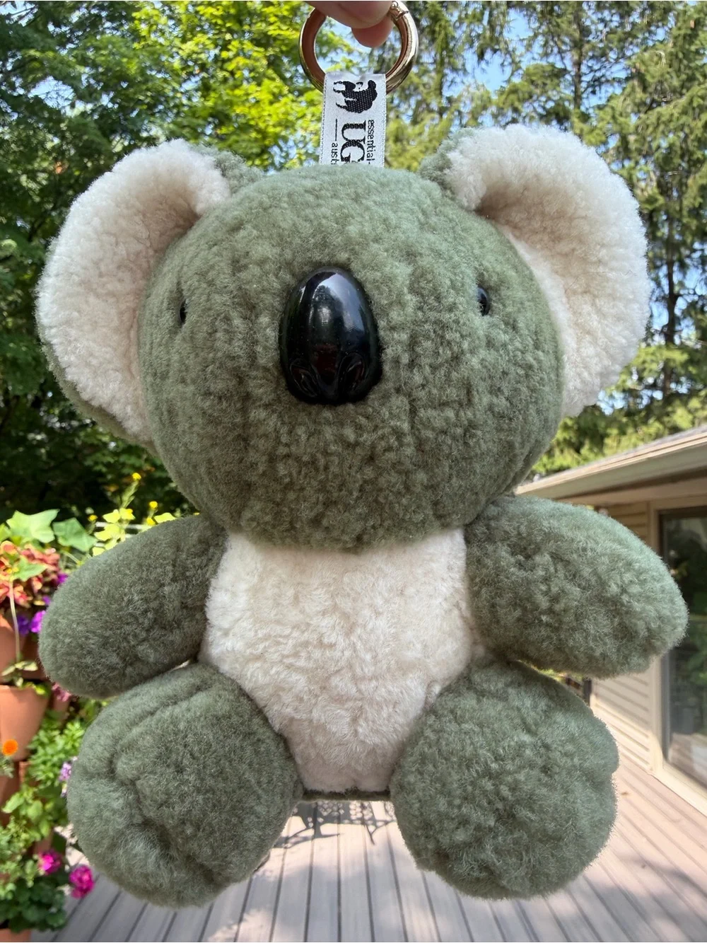 Essential UGG Australia Sheepskin Koala Plush Keychain Toy/Keyring